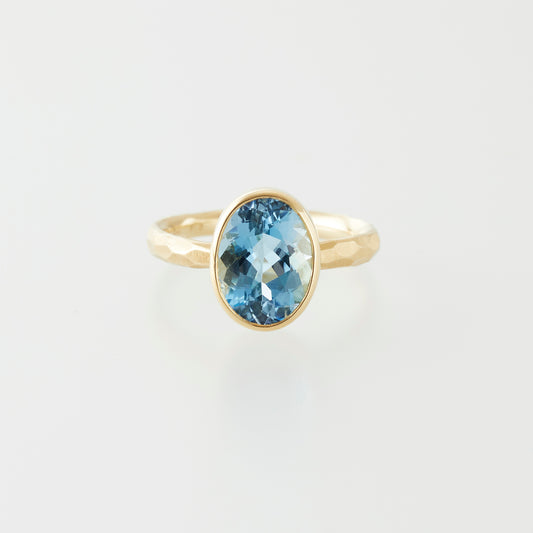 K18 Santa Maria aquamarine ring